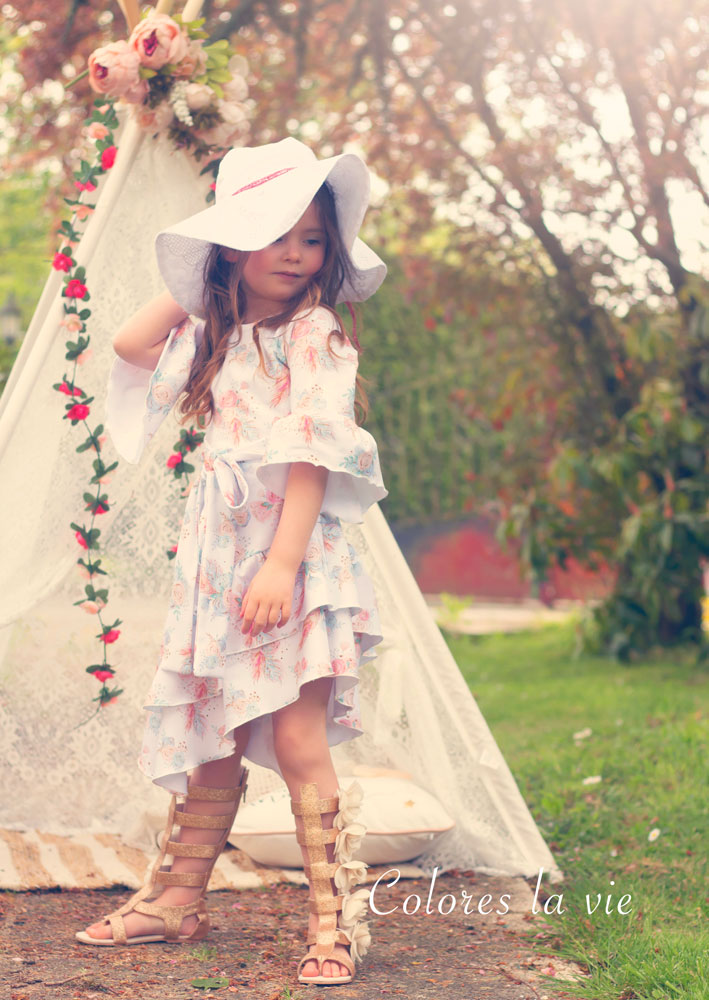 Ensemble Robe + Chapeau De Soleil Rayé Bébé Fille - Aqua/Blanc - Taille Unique - Neuf Étiqueté Ladybird