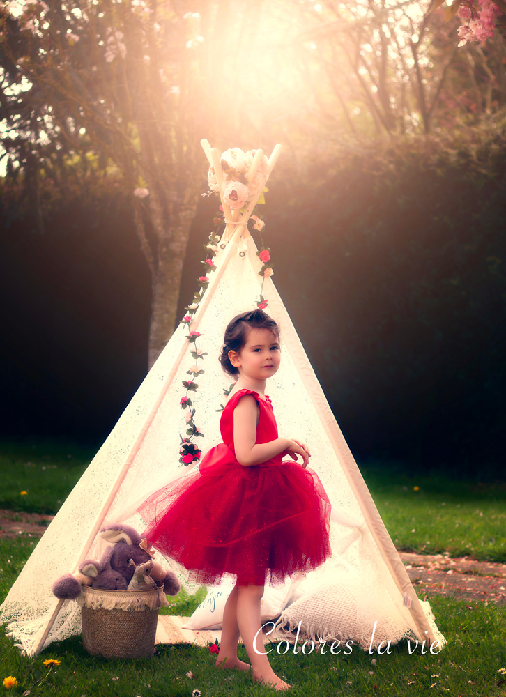 robe rouge tulle
