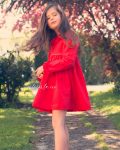 robe manches longues rouge