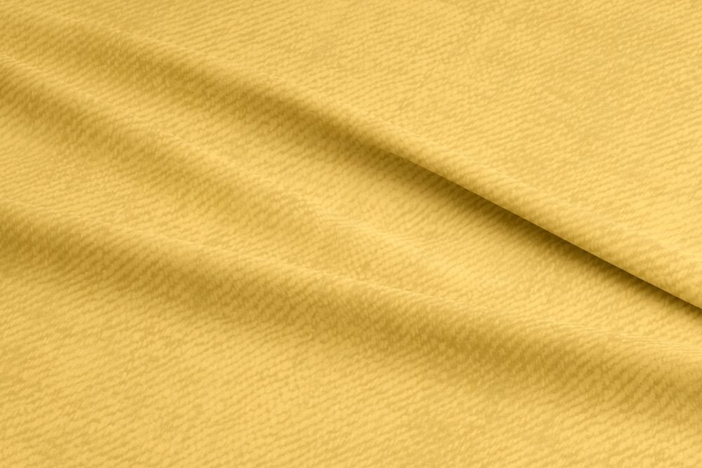 Détails tissu effet jean jaune soleil uni – Collection Rainbow 2026