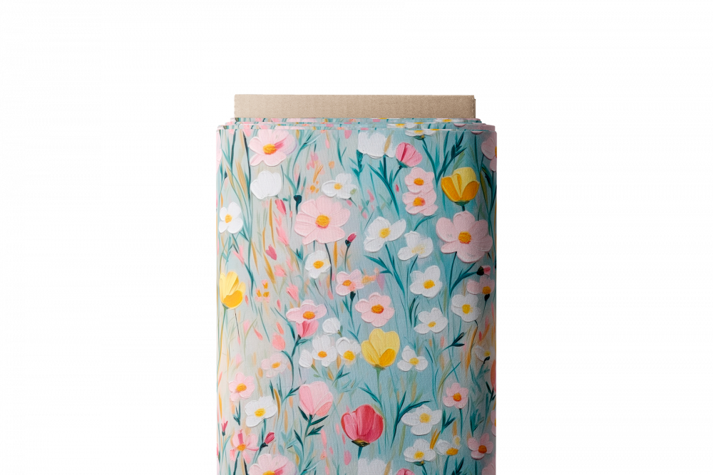 Tissu prairie fleurie pastel – collection Rainbow 2026 Colores la Vie