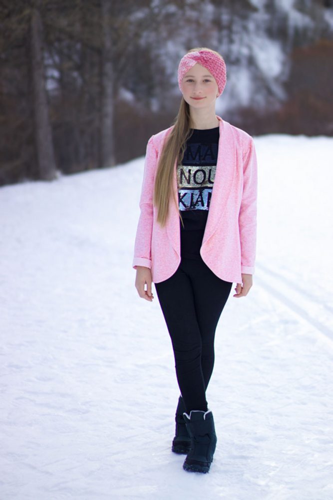 Amaya-47 Patron couture veste adolescente PDF formats A4 A0 projecteur